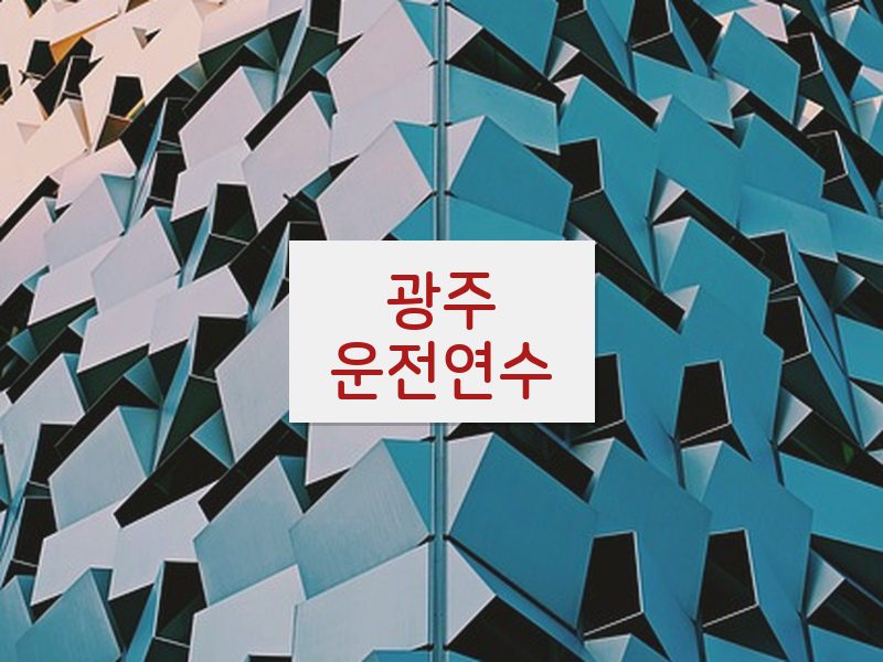 광주운전연수 후기