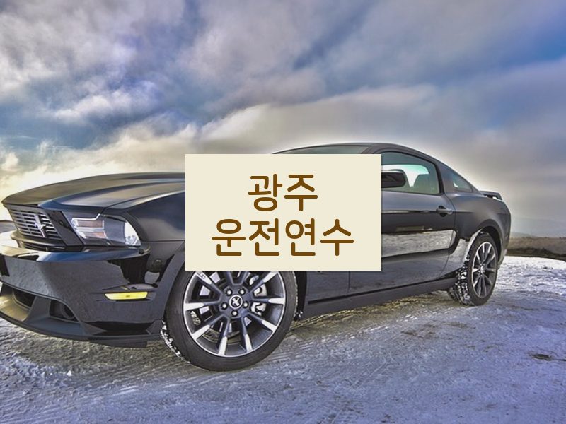 광주운전연수 후기
