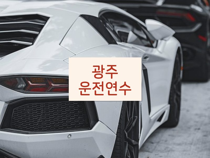광주운전연수 후기
