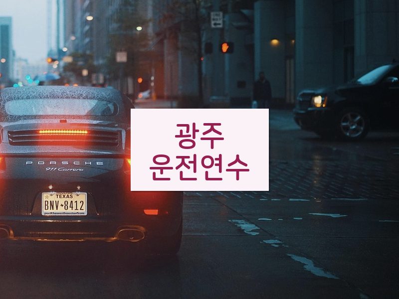 광주운전연수 후기