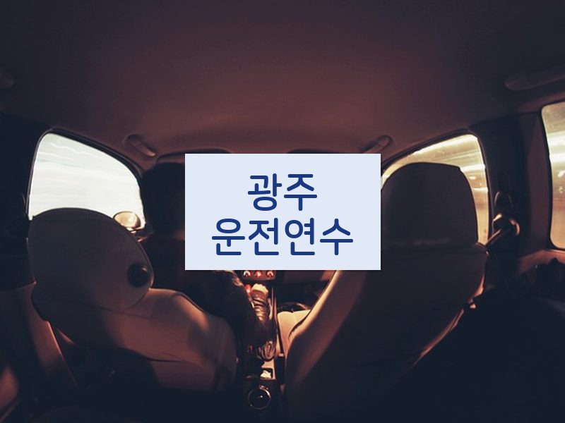 광주운전연수 후기