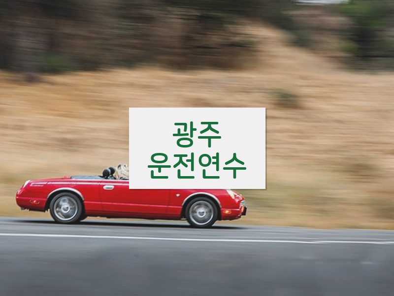 광주운전연수 후기