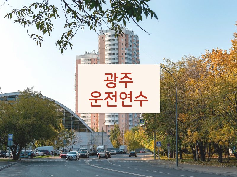 광주운전연수 후기