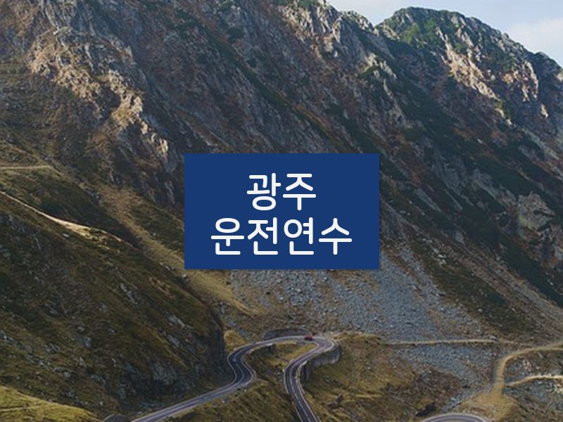 광주운전연수 후기