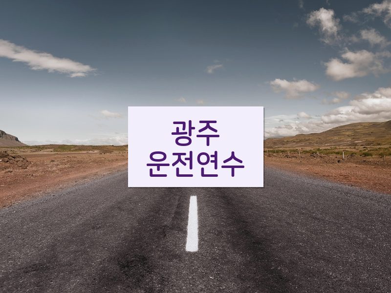 광주운전연수 후기