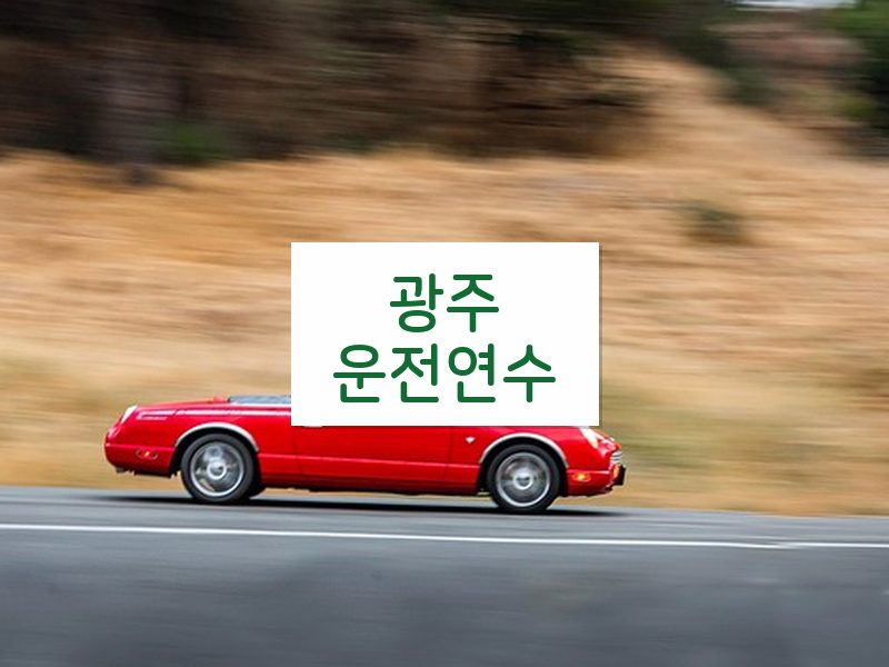 광주운전연수 후기