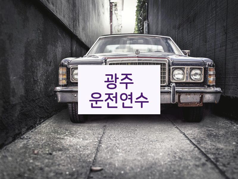 광주운전연수 후기