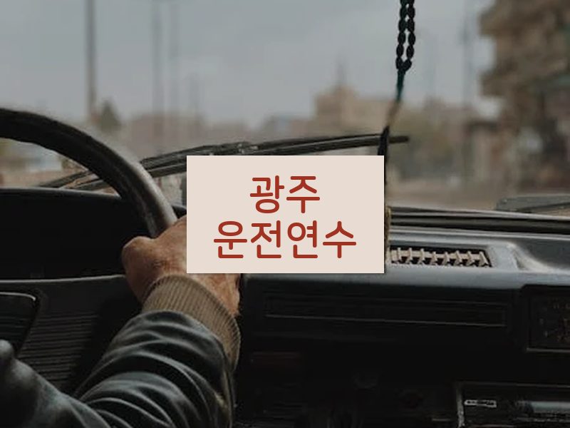 광주운전연수 후기