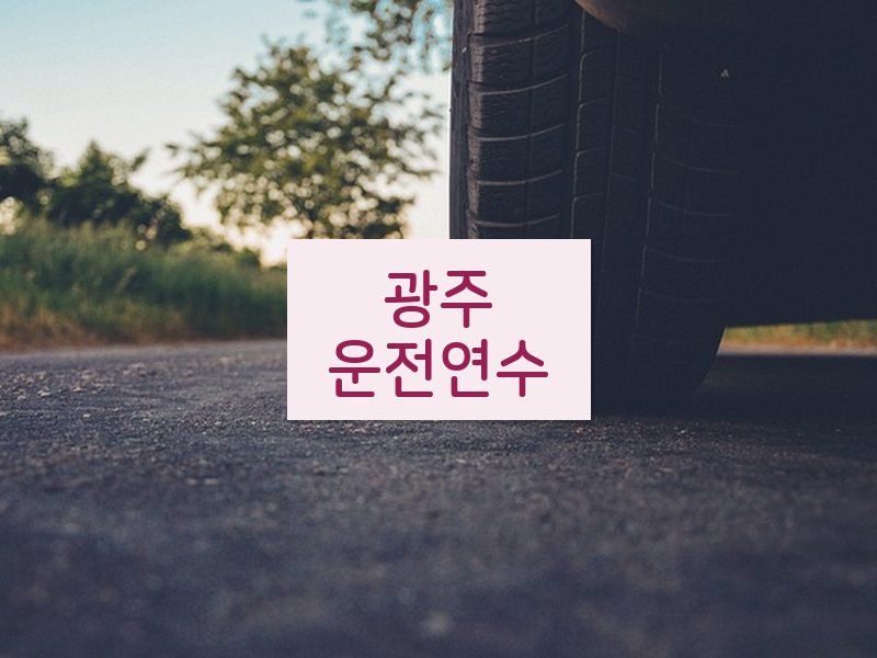 광주운전연수 후기