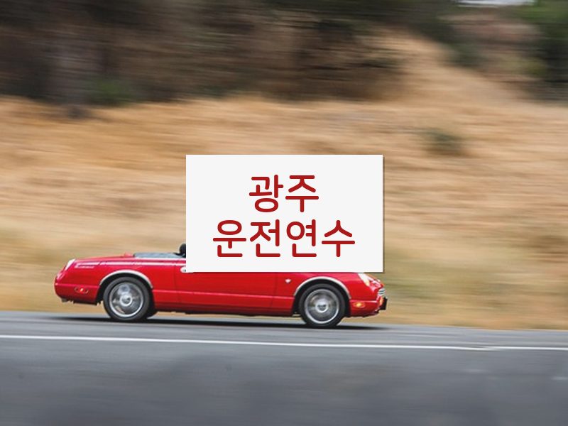 광주운전연수 후기