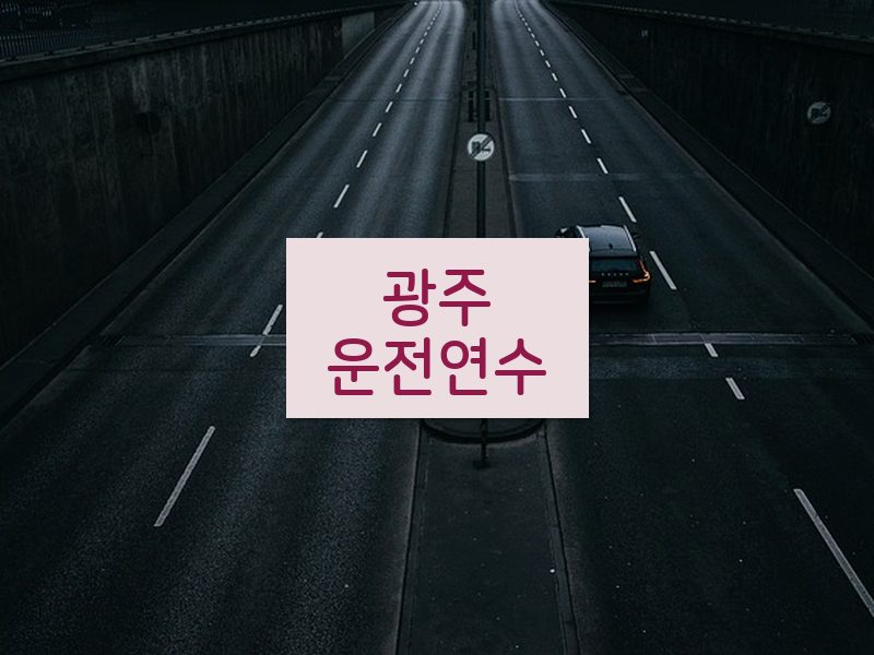 광주운전연수 후기