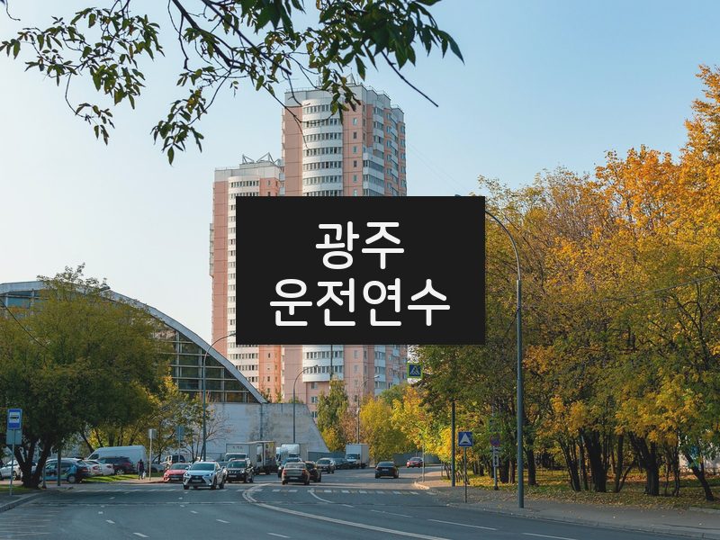 광주운전연수 후기