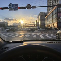 서행 운전 훈련 완료