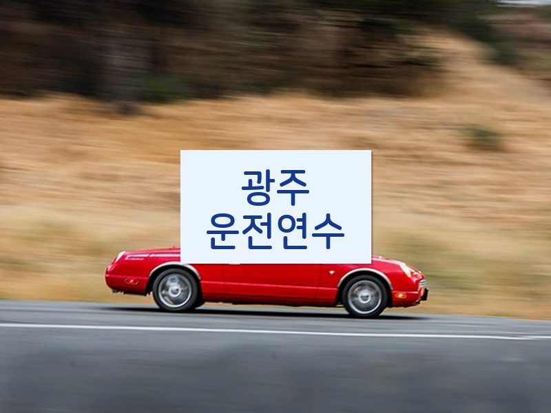 광주운전연수 후기
