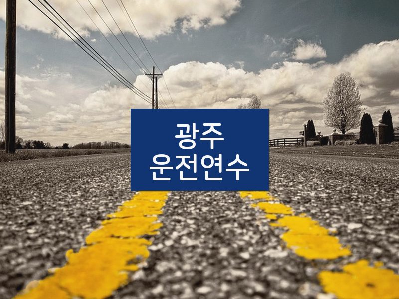 광주운전연수 후기