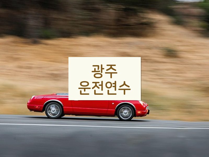 광주운전연수 후기