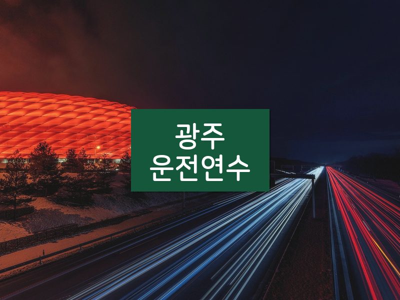 광주운전연수 후기