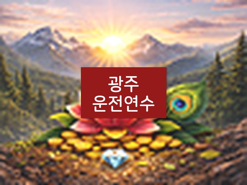 광주운전연수 후기