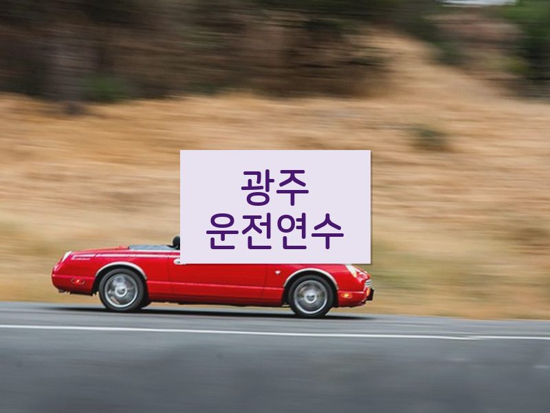 광주운전연수 후기
