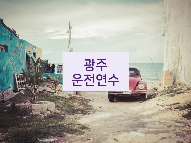 광주운전연수 후기