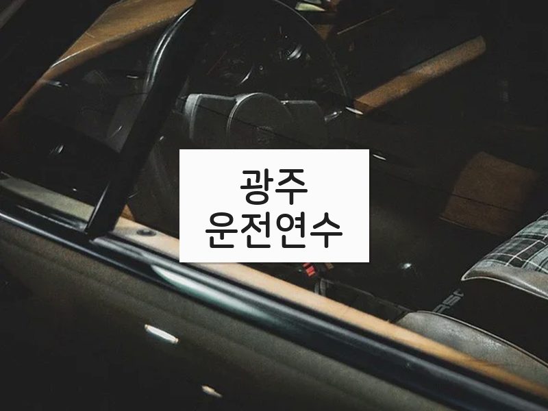 광주운전연수 후기