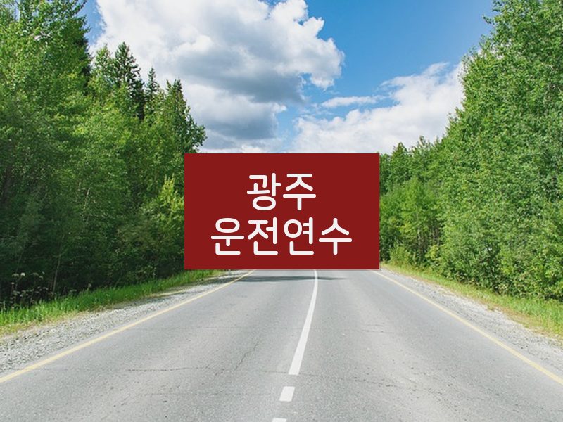 광주운전연수 후기
