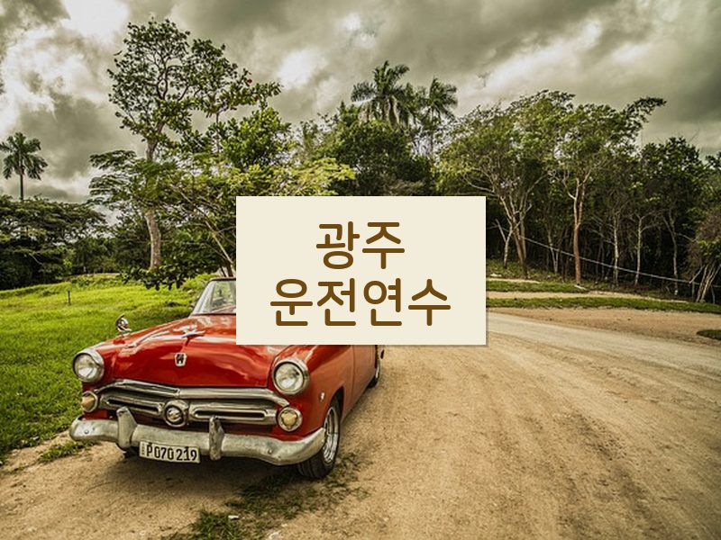 광주운전연수 후기