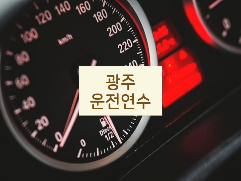 광주운전연수 후기
