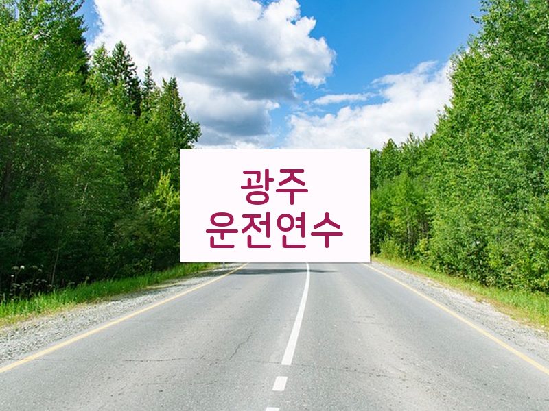 광주운전연수 후기