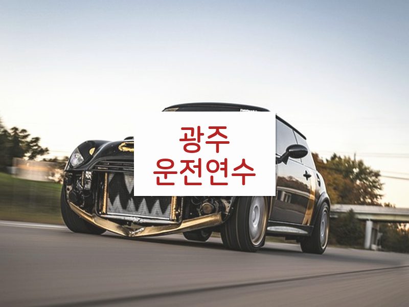 광주운전연수 후기