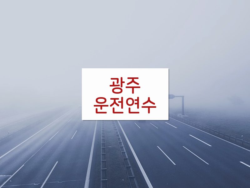 광주운전연수 후기