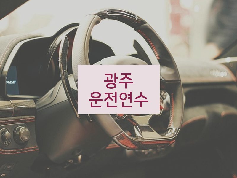 광주운전연수 후기