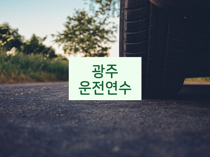 광주운전연수 후기