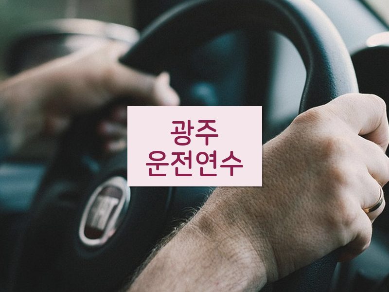 광주운전연수 후기