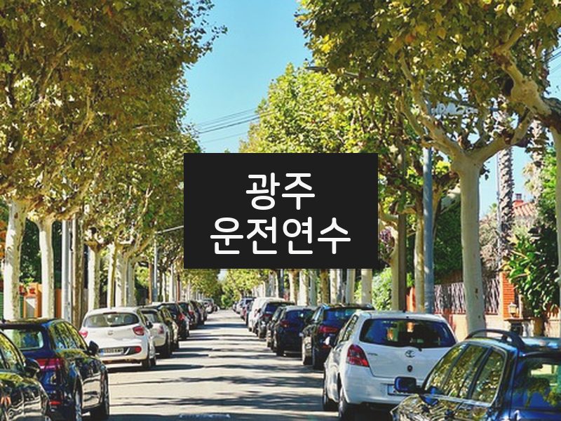광주운전연수 후기