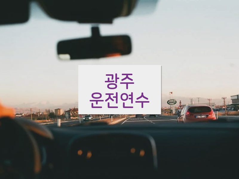 광주운전연수 후기