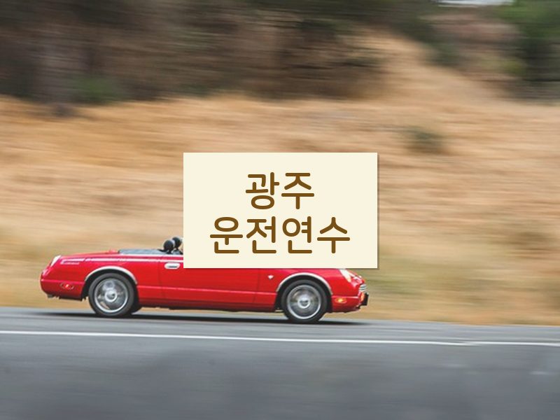 광주운전연수 후기