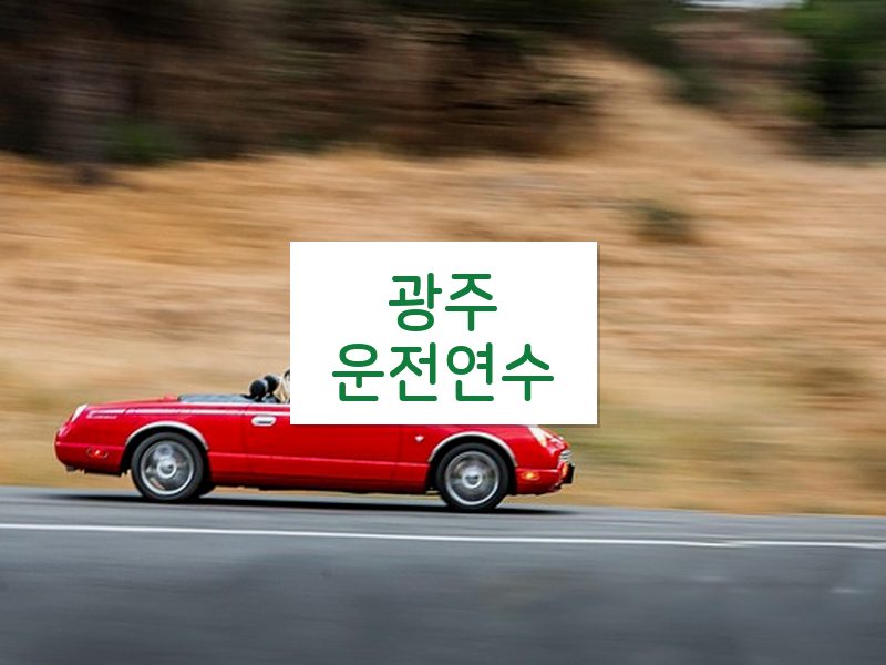광주운전연수 후기