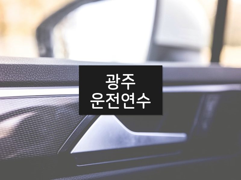 광주운전연수 후기
