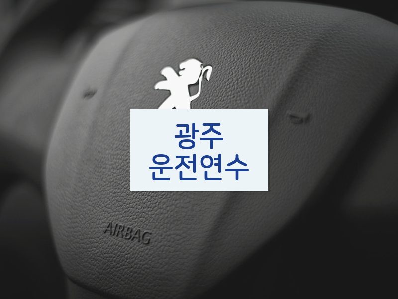 광주운전연수 후기