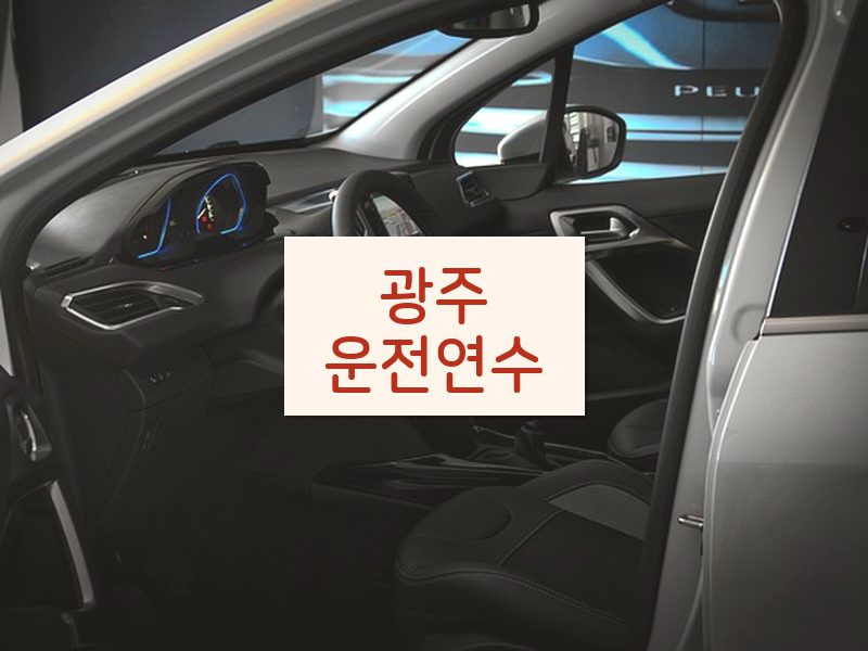 광주운전연수 후기