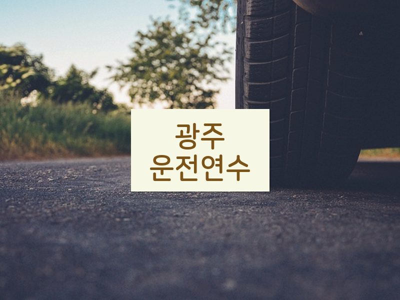 광주운전연수 후기