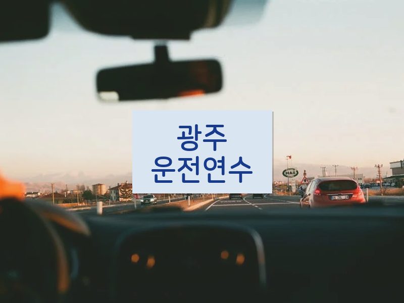 광주운전연수 후기