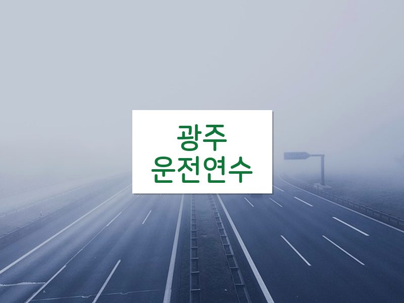 광주운전연수 후기