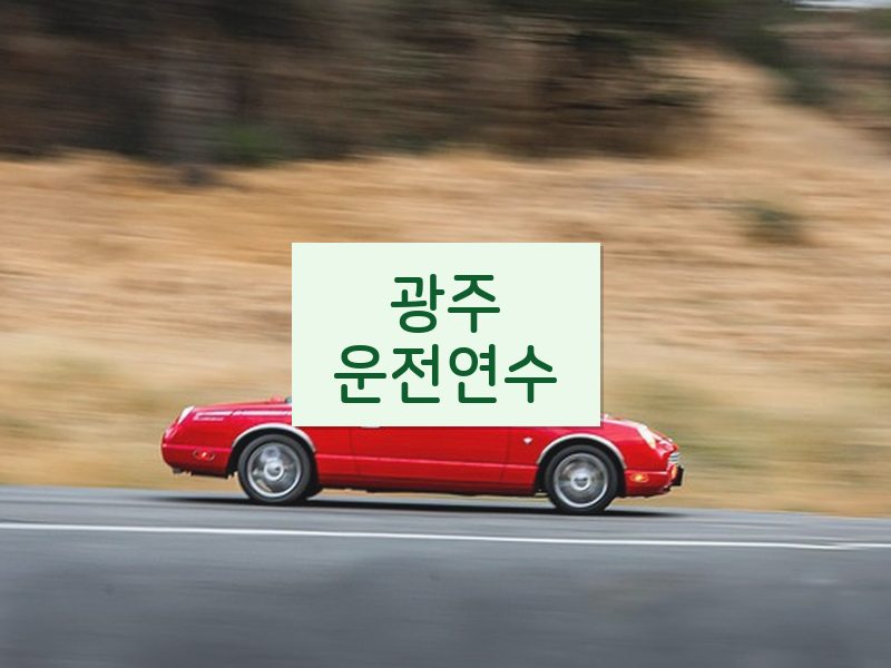 광주운전연수 후기