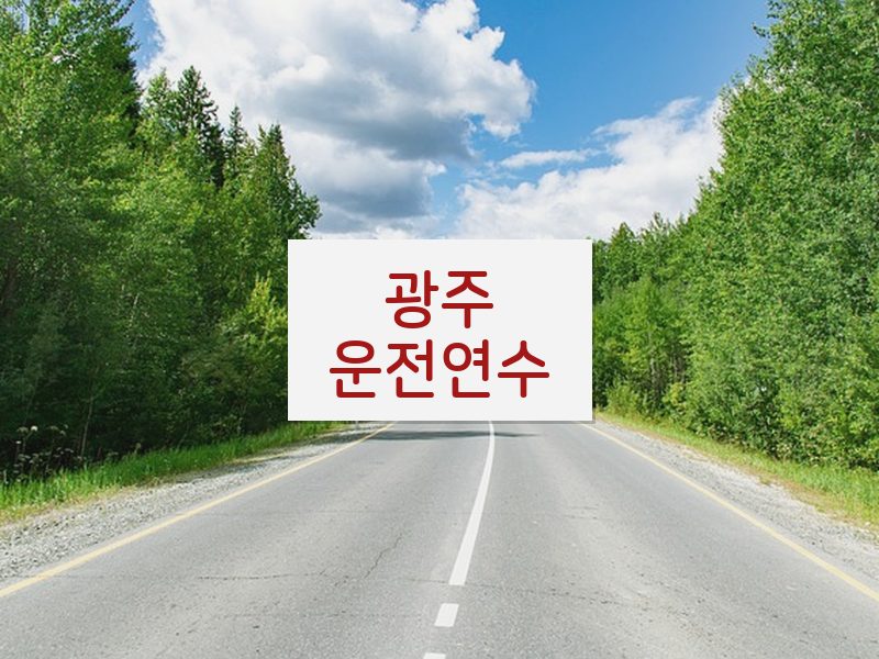 광주운전연수 후기