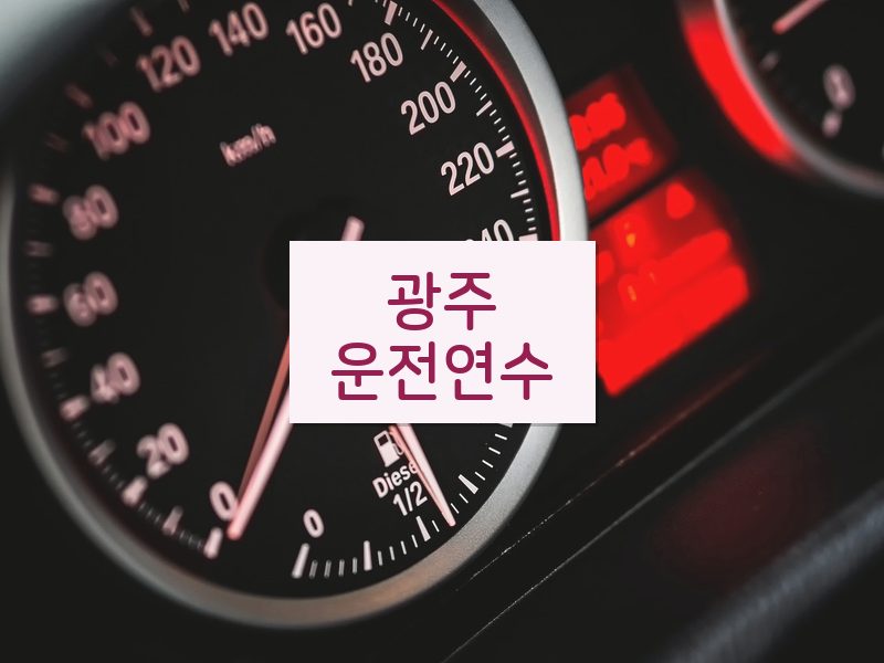 광주운전연수 후기