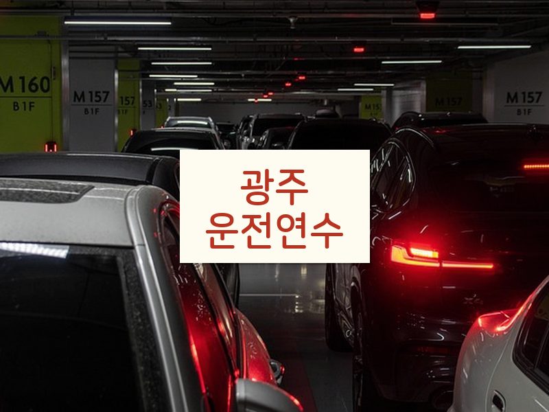 광주운전연수 후기