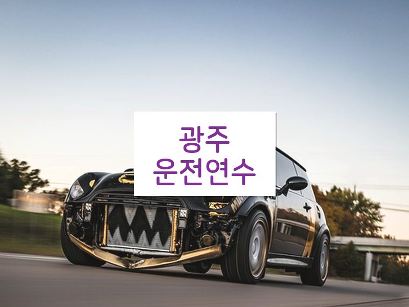 광주운전연수 후기