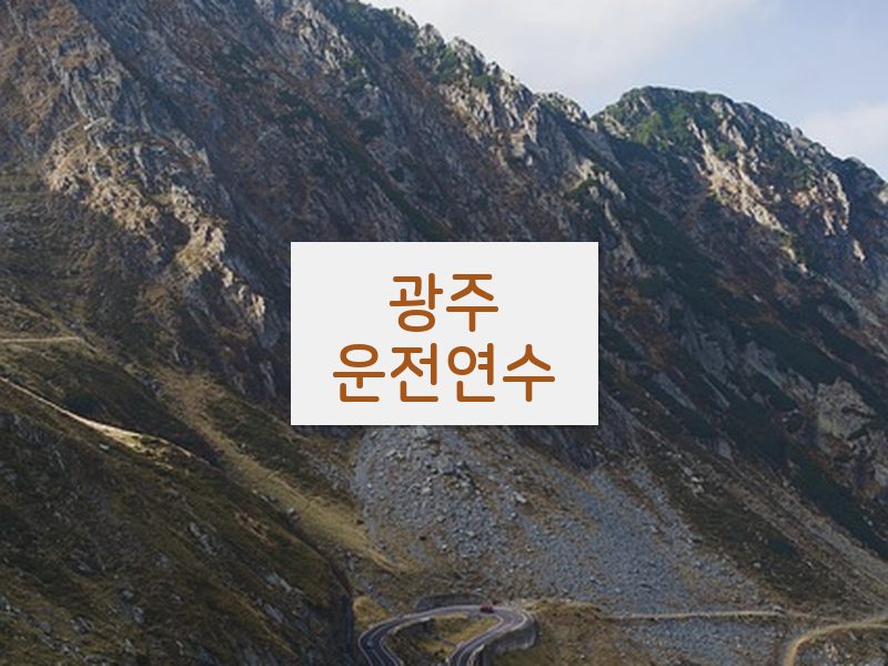 광주운전연수 후기